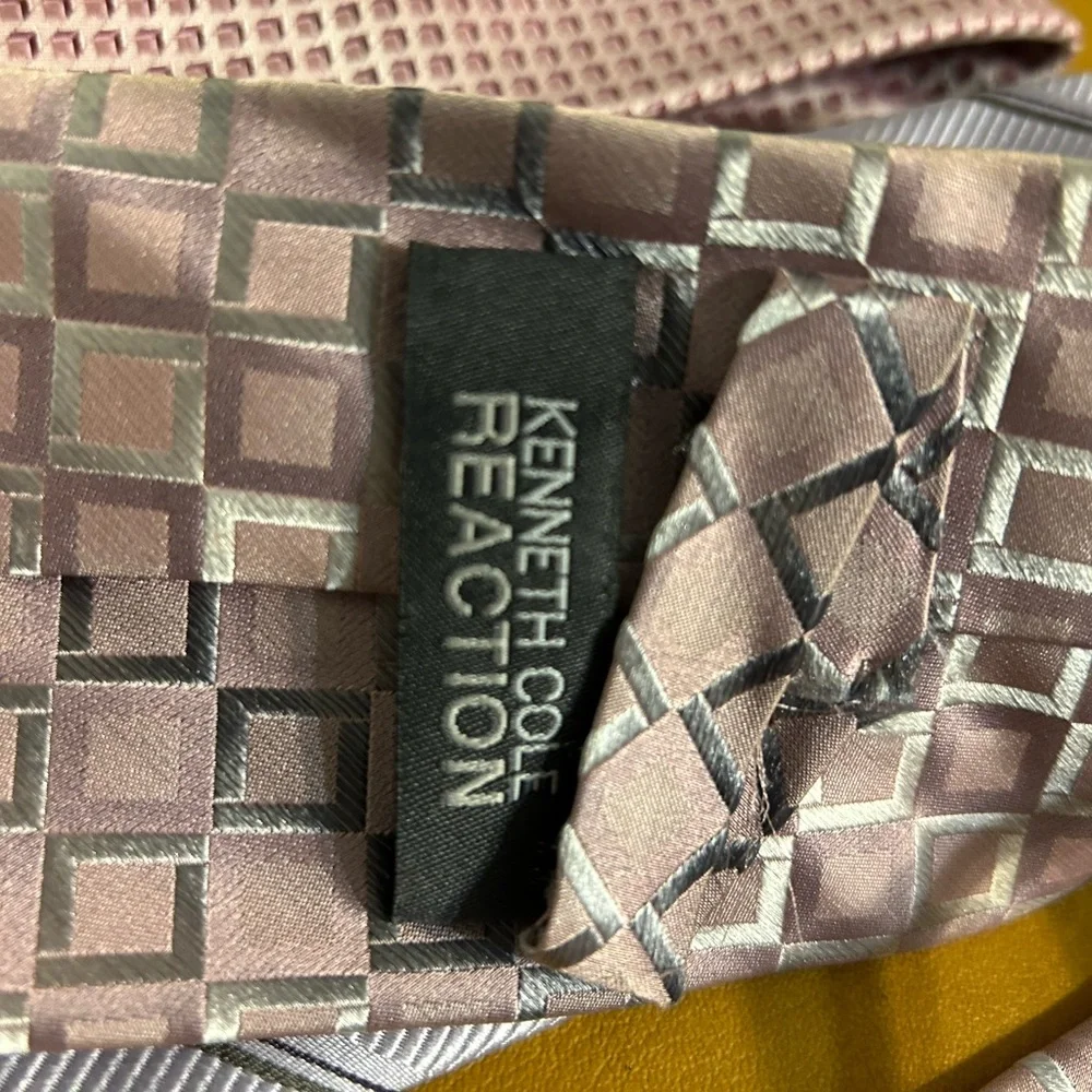 4 Kenneth Cole Silk Neck Ties